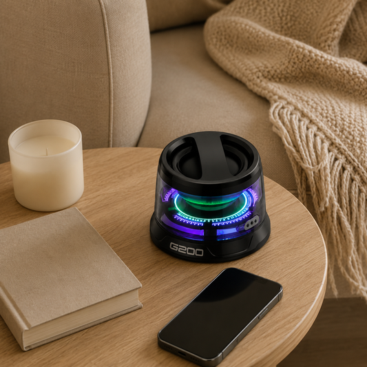 Altavoz Parlante Inalámbrico Magnético Alta Fidelidad Sonido Negro