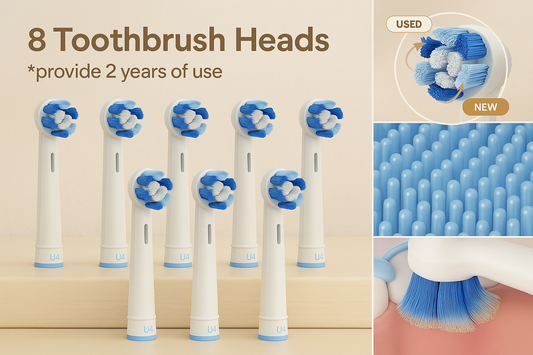 Cepillo de dientes eléctrico de 8 cabezas Bitvae R1