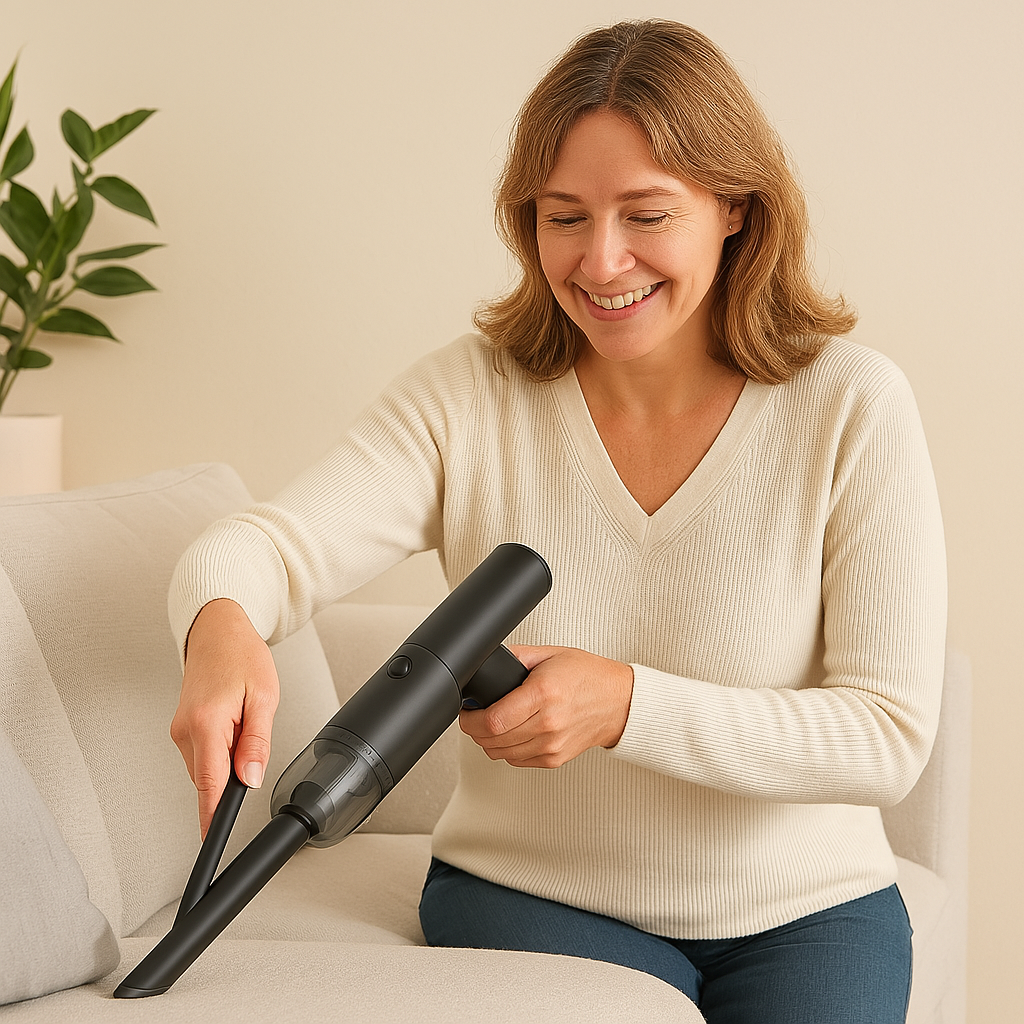 Mini aspirador + soplador de aire comprimido Inalámbrico