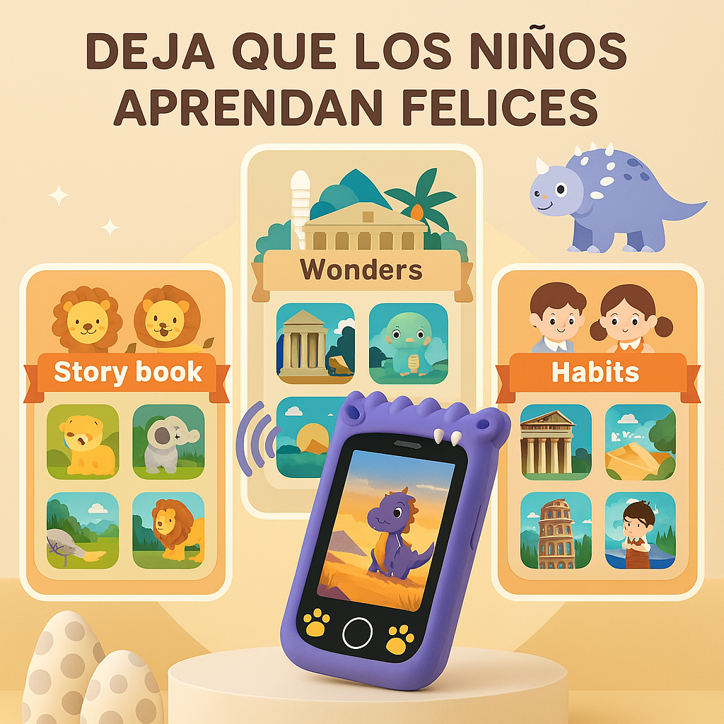 Teléfono inteligente para niñas doble cámara
