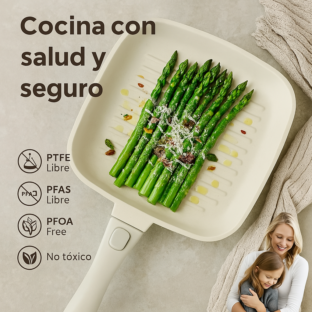 Juego de ollas y sartenes antiadherentes en cerámica KIKCOIN