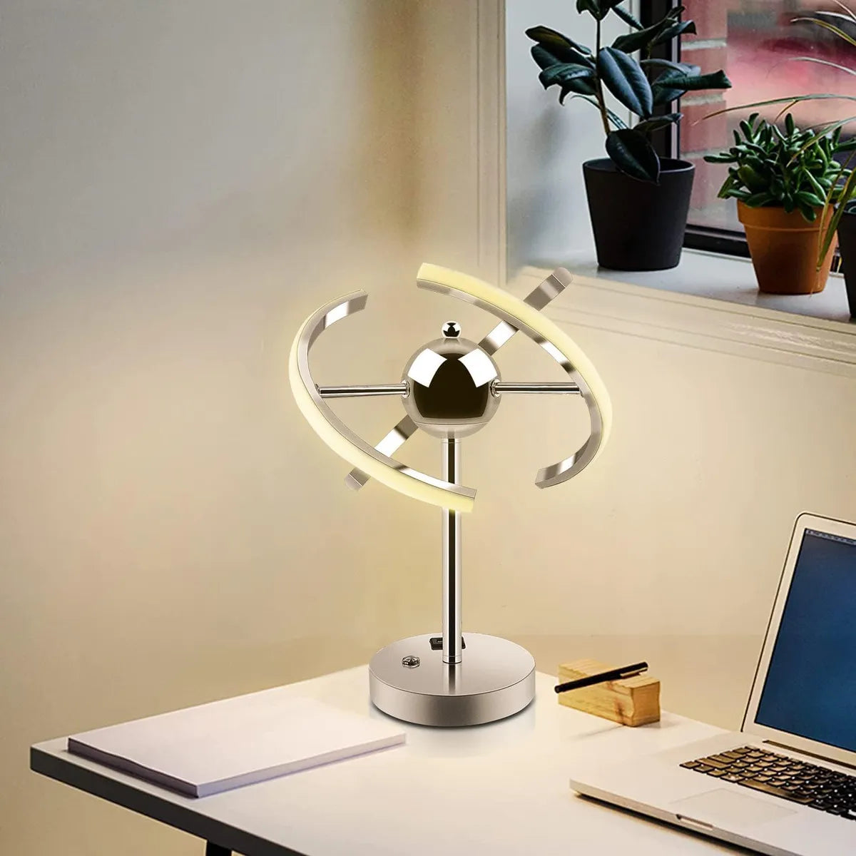 Lámpara de mesa de noche táctil 3 modos de luz