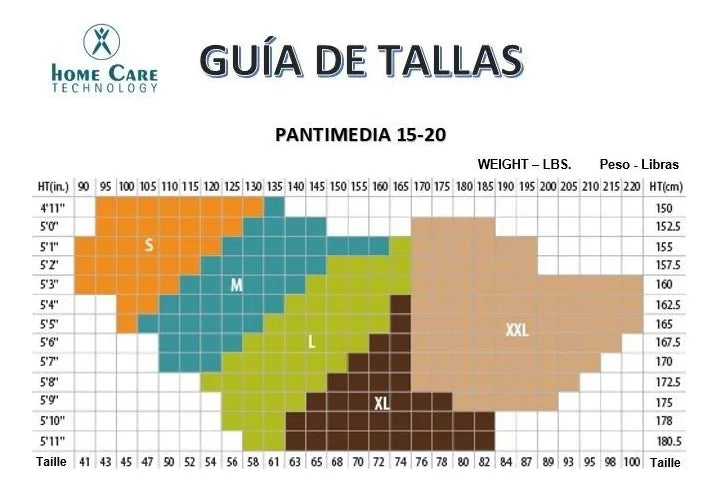 Pantimedia compresión baja 15-20