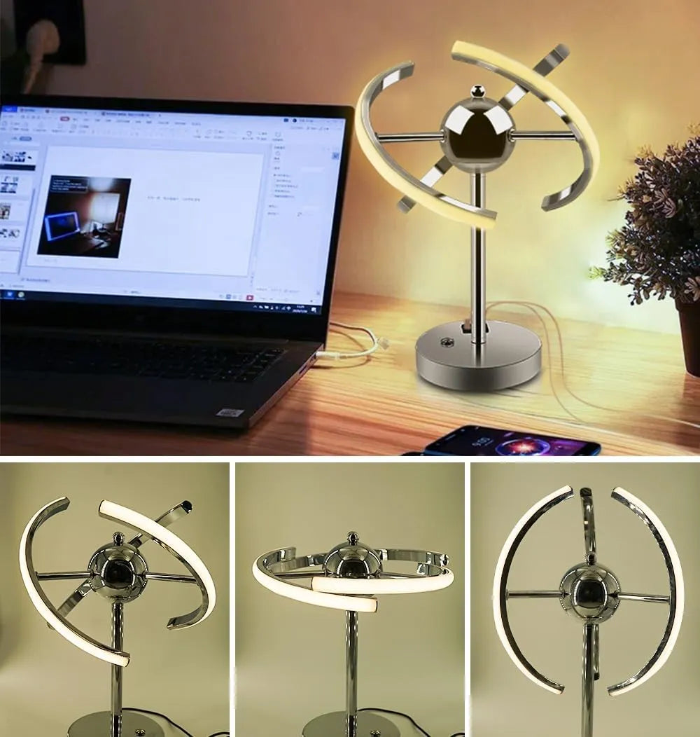 Lámpara de mesa de noche táctil 3 modos de luz