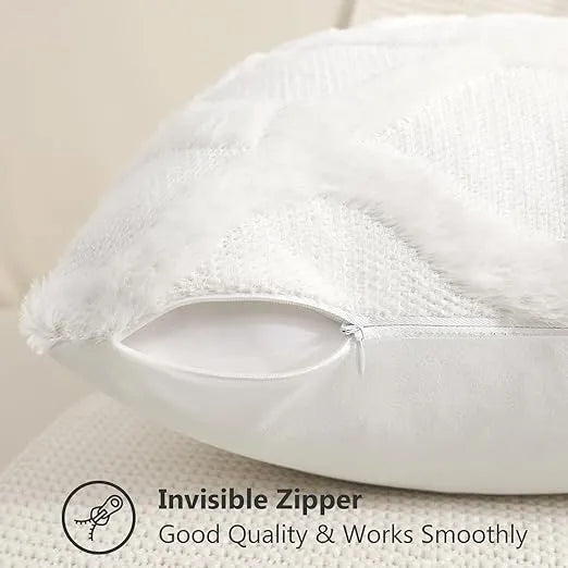 Paquete de 2 fundas cojín decorativo lana sintética