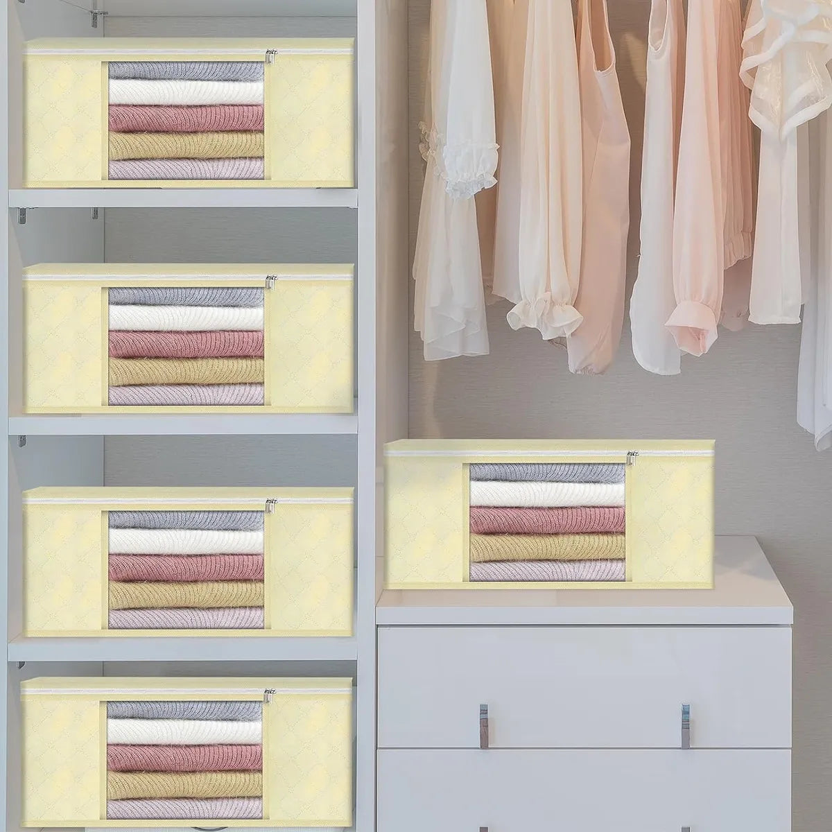 Organizador de ropa para guardar cobijas X2