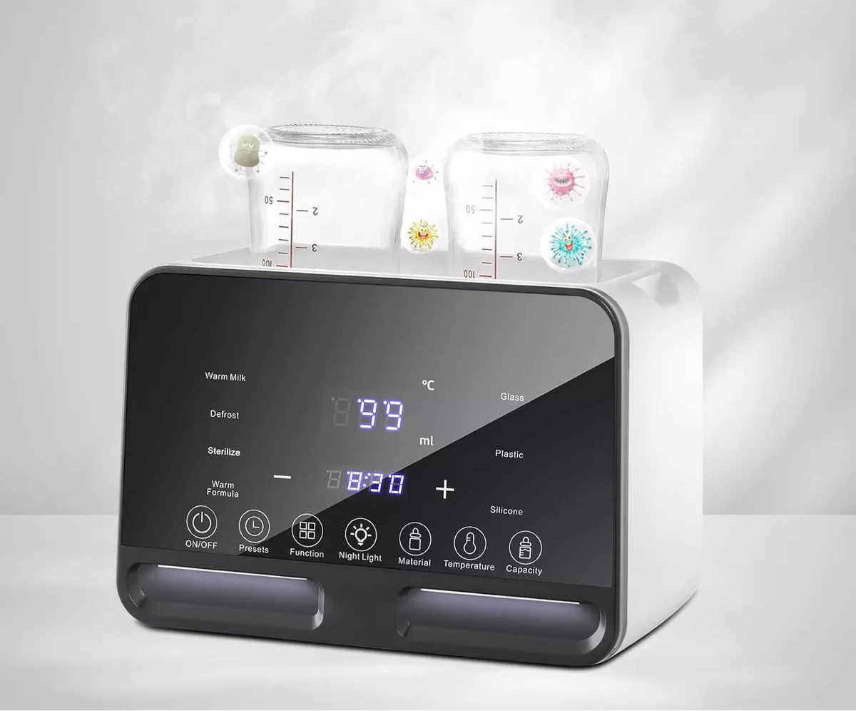 Calentador de teteros doble con temporizador