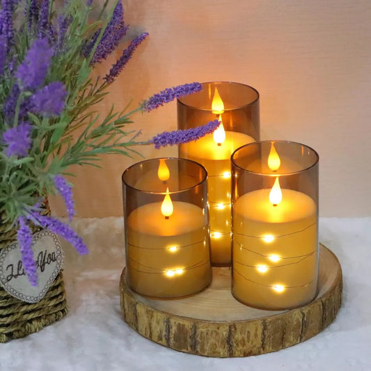 Velas Led realistas con control remoto
