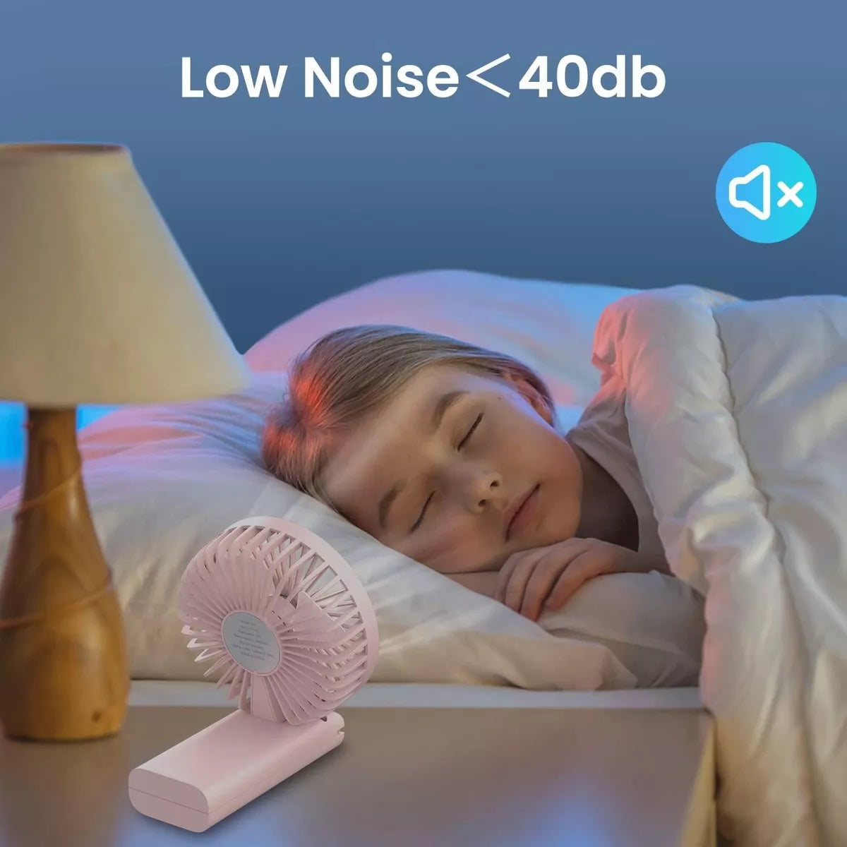 Ventilador de mano portátil recargable