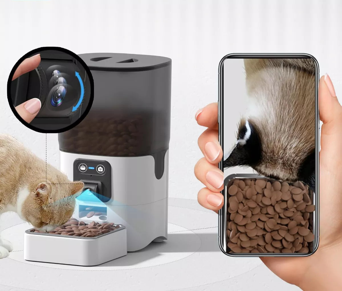 Comedero para perros y gatos automático Inteligente Wifi PAPIFEED