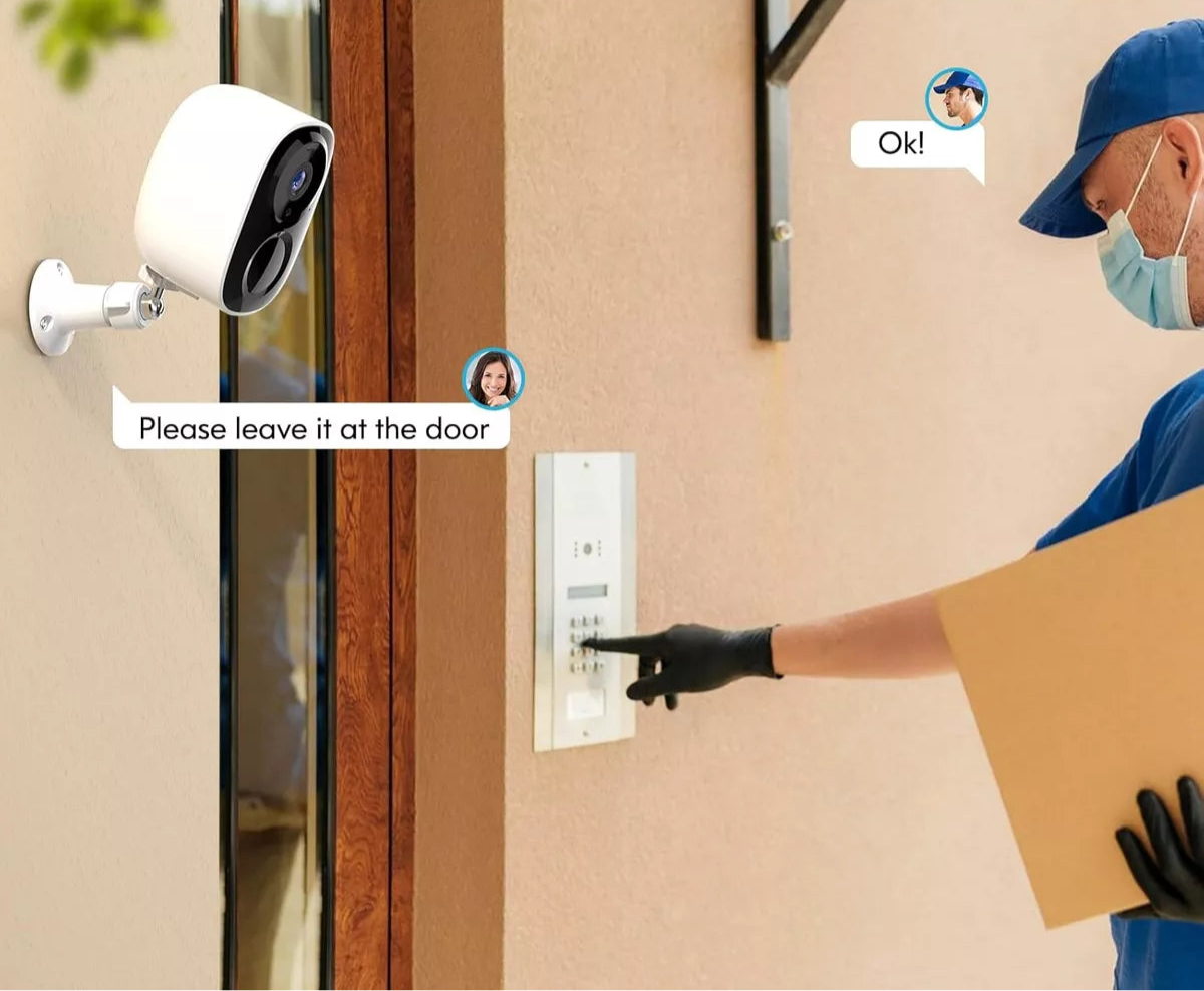 Cámara de vigilancia solar Wifi visión nocturna con audio