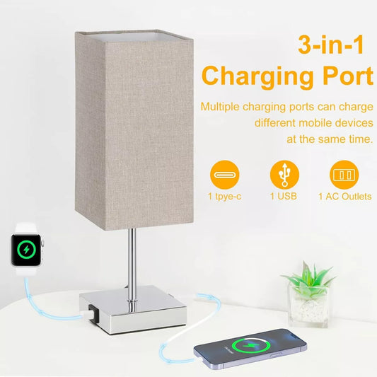 Lámpara de mesa de noche Táctil