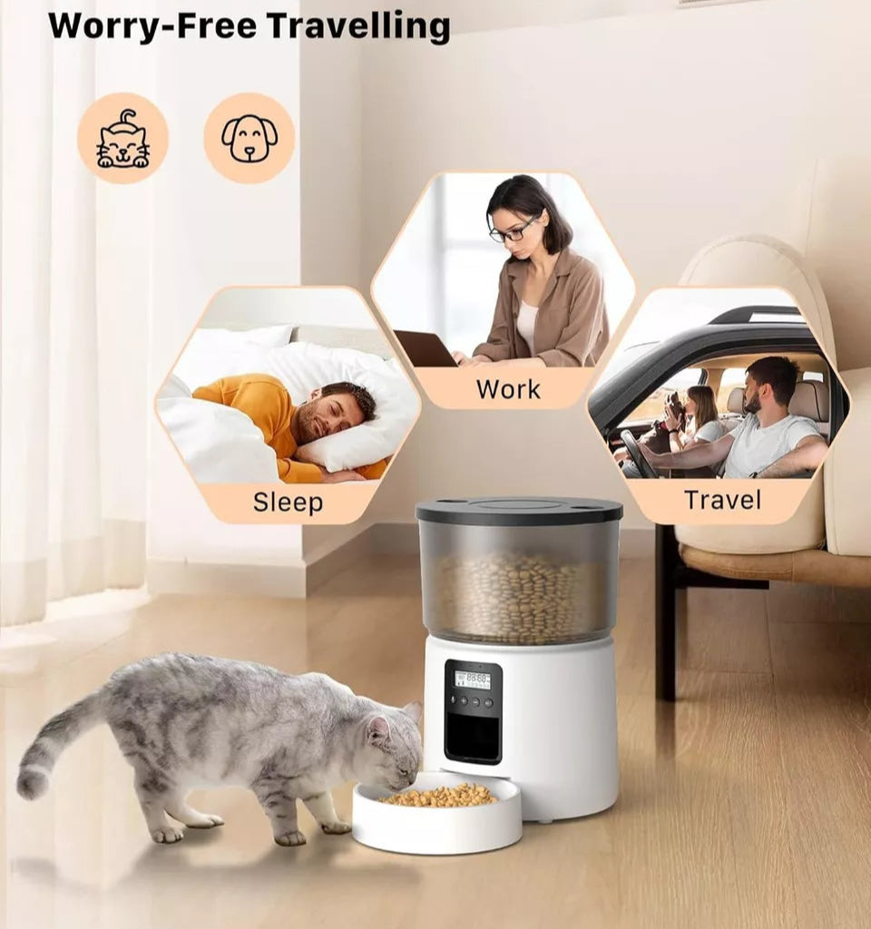 Comedero automático para gatos y perros 5l