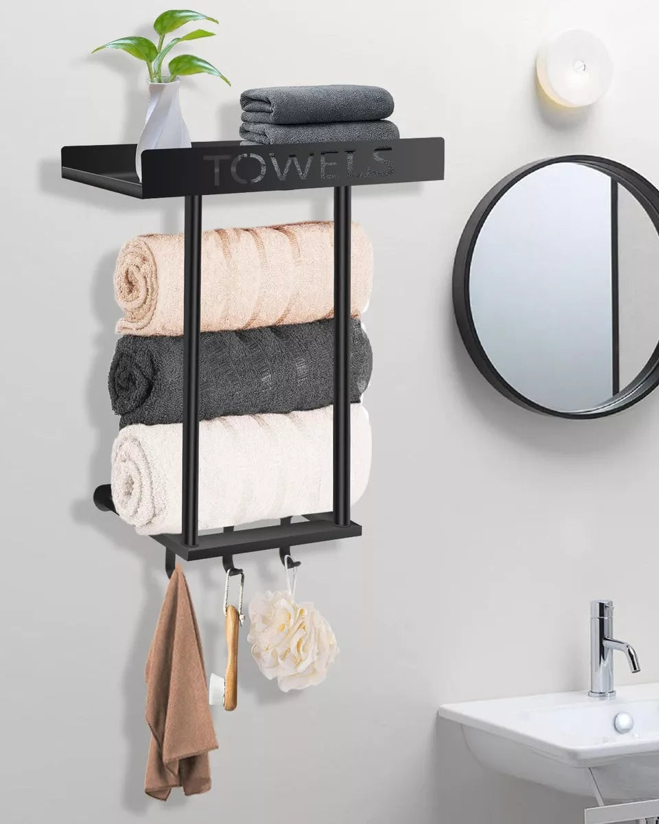 Toallero organizador de baño