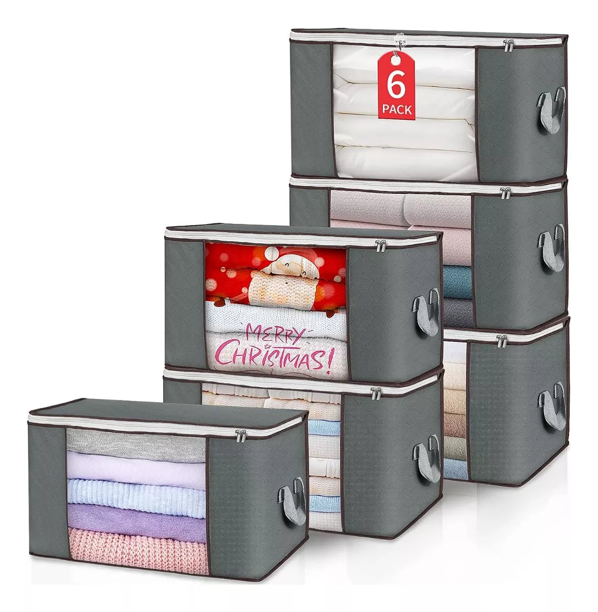 Bolsas organizador de ropa 6 Unid