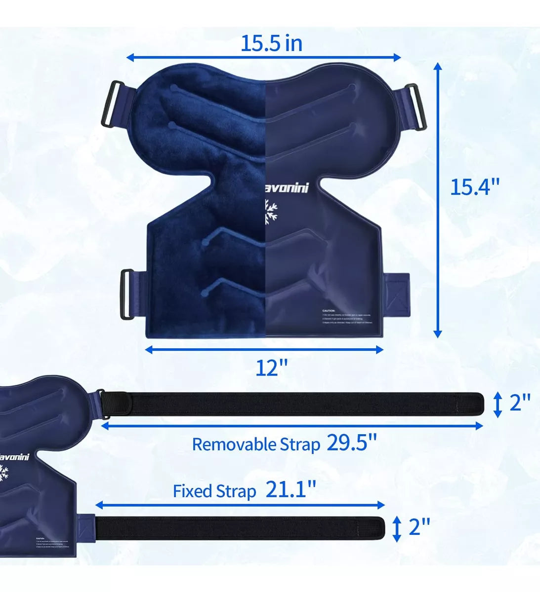 Bolsa de hielo para hombros para terapia de frío KingPavonini