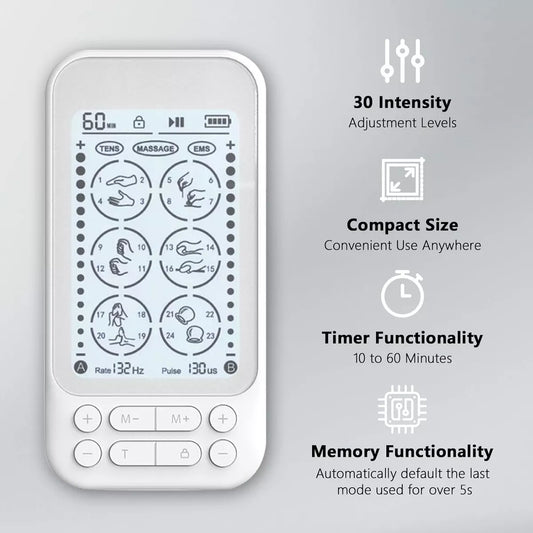 Estimulador muscular 24 modos con doble canal