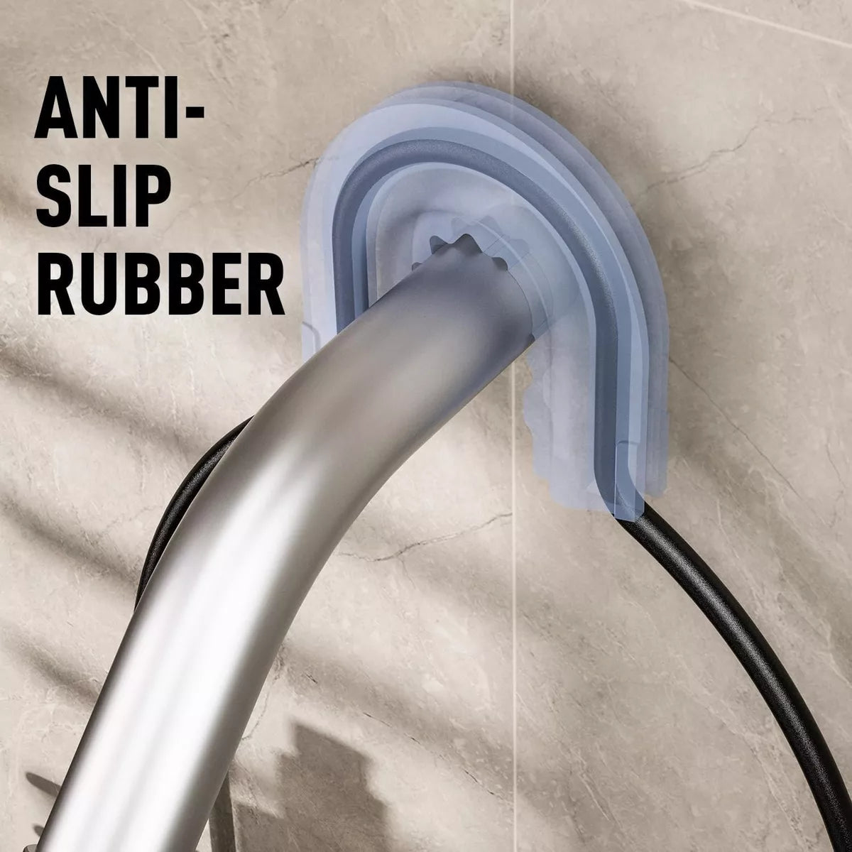 Organizador de ducha colgante sobre cabezal de ducha