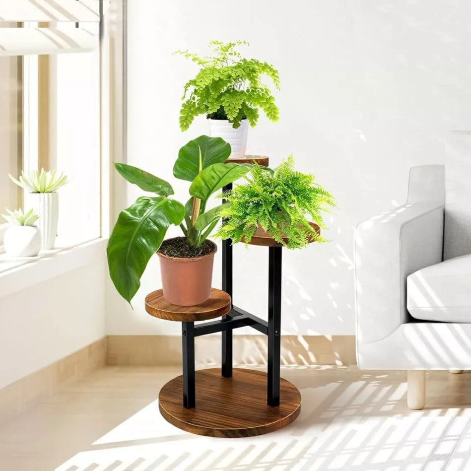 Estante para plantas de 3 niveles