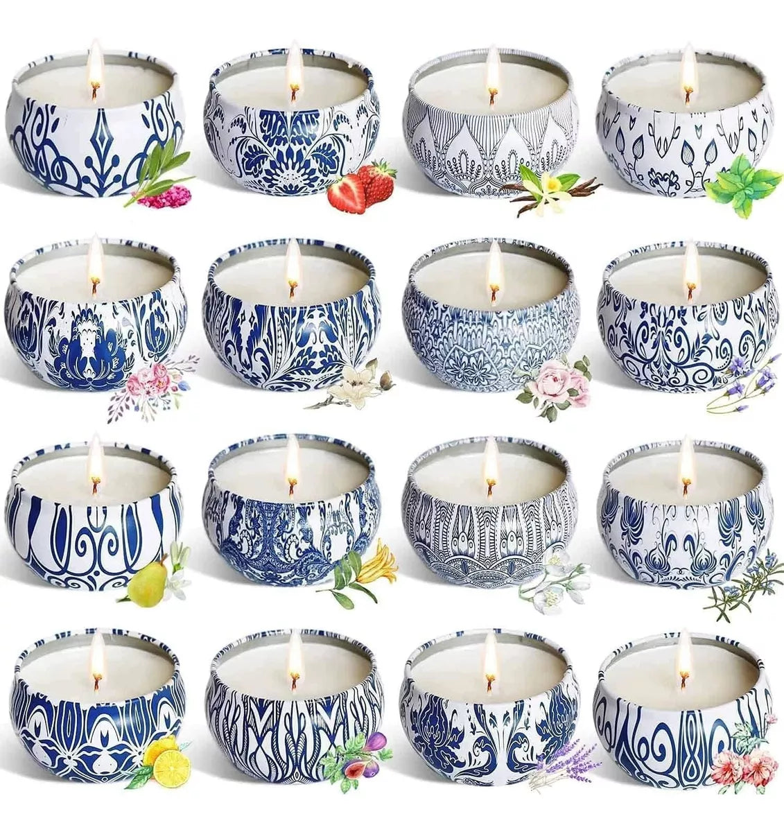 16 Velas súper perfumadas fragancias diferentes