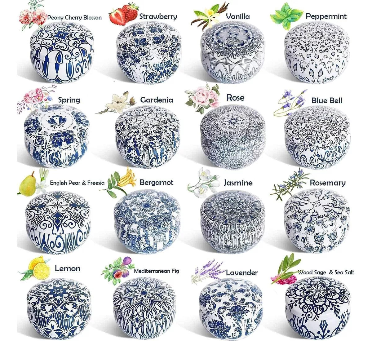 16 Velas súper perfumadas fragancias diferentes