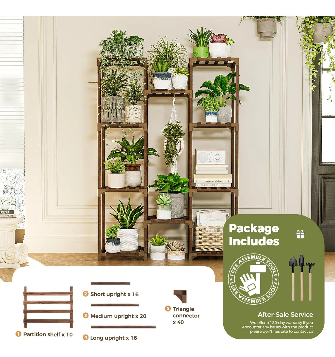 Soporte para plantas de interior y exterior Bamworld