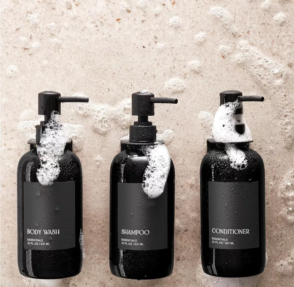 Dispensador de Shampoo y acondicionador de 3 botellas