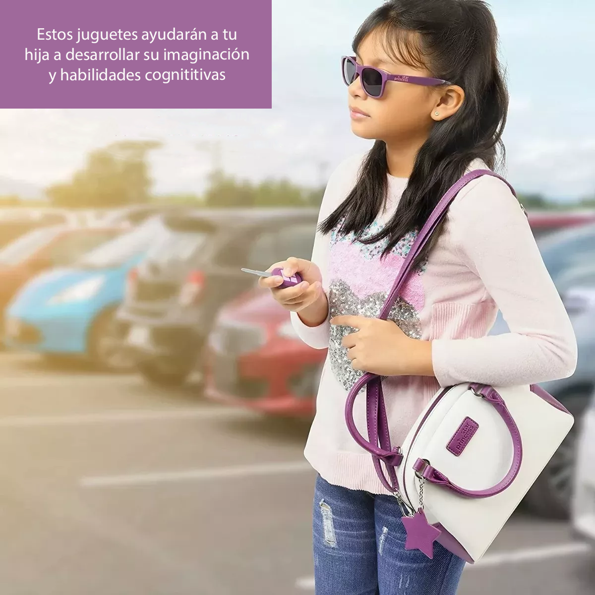 Bolso para niñas con accesorios de simulación
