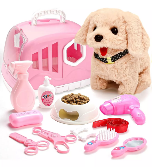 Juguete electrónico peluche de perro para niños